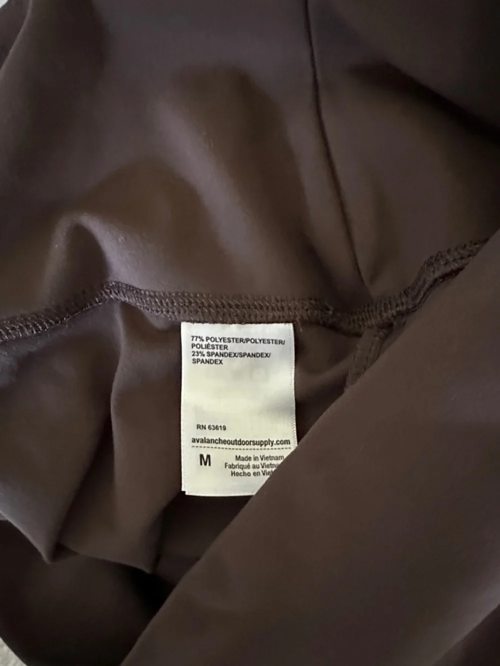 Avalanche High-Waist Brown Leggings